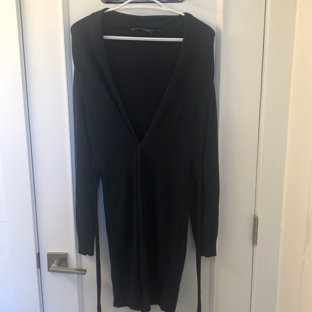 Open Front Long Sleeve Cardigan Sweater